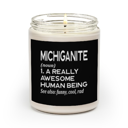 Michiganite Detroit Grand Rapids Warren Lansing Scented Candles