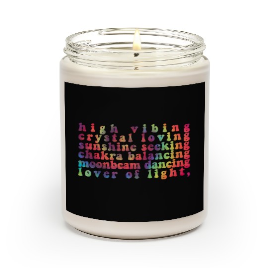 High Vibing Crystal Loving Sunshine Seeking Chakra Scented Candles