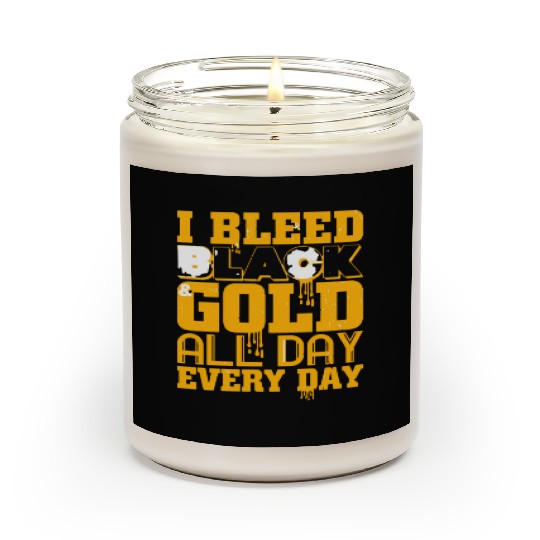 I Bleed Black And Gold Scented Candles