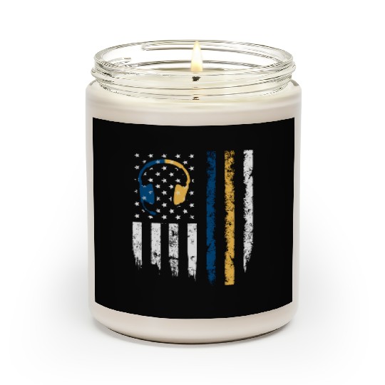 Gold Blue Line 911 Police Dispatcher First Scented Candles