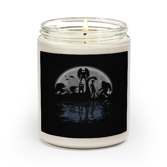 Bigfoot Loch Ness Monster Moth And Aliens Cryptid Scented Candles
