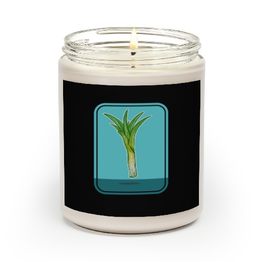 Leek Vegetable Plant Scented Candles