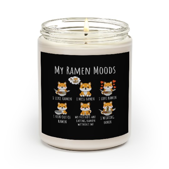 Ramen Lover Shiba Inu Dog Japanese Noodles Ramen Scented Candles