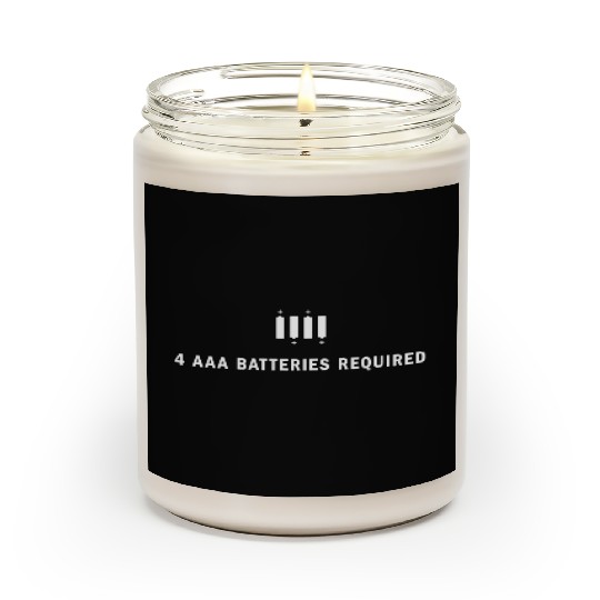 4 AAA Batteries Required Scented Candles