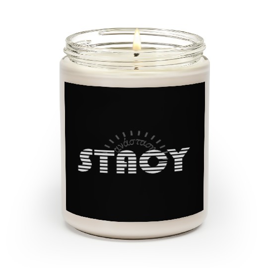 Stacy pink white, etymology of Greek origin. Scented Candles