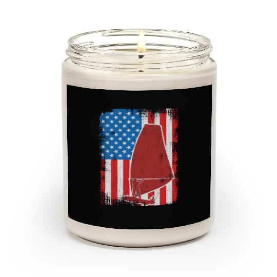 USA Patriotic Windsurfer Scented Candles