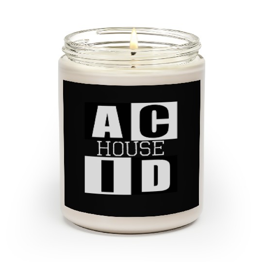 ACID HOUSE music logo Scented Candles