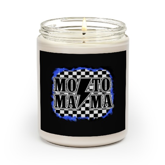 Moto Mama Motocross Racing Dirt Bike Mom Son Race Scented Candles