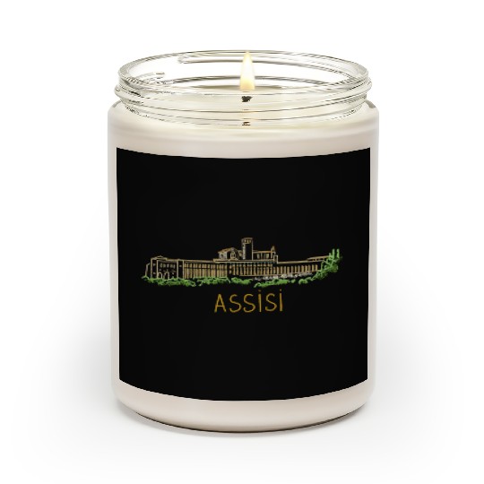 Assisi City Italy Souvenir For Scented Candles
