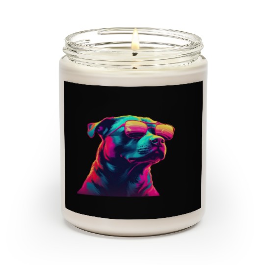 Retro Woof A Dog s Synthwave Adventure Scented Candles