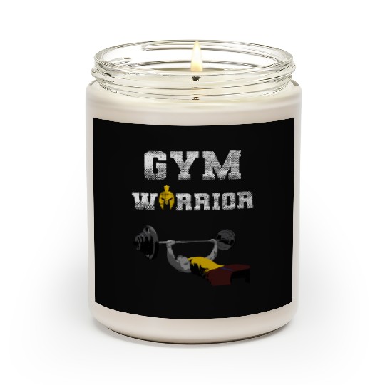Gym Warrior at Bench Press in Gym Workout Scented Candles