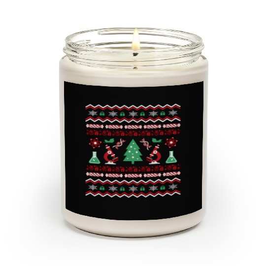 Science Laboratory Ugly Sweater Dna Microbiology Scented Candles