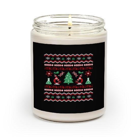 Science Laboratory Ugly Sweater Dna Microbiology Scented Candles