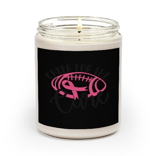 Cheer For The Cure Pink Breast Cancer Awareness Scented Candles