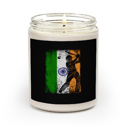 India Flag Indian Cricket Jersey Fan Player Coach Scented Candles