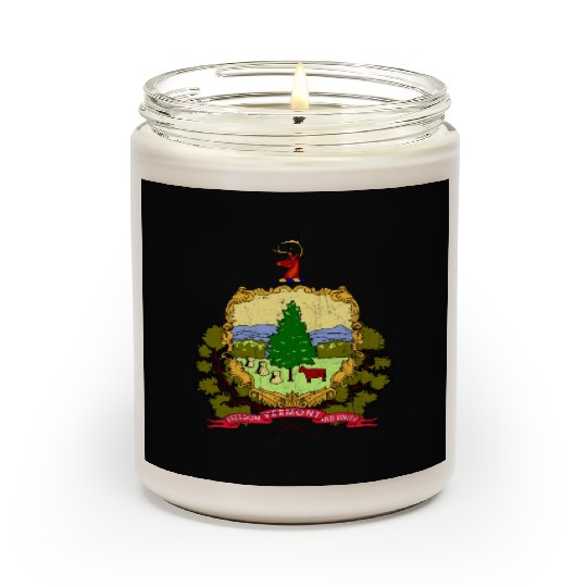Vermont Flag State Vintage Scented Candles