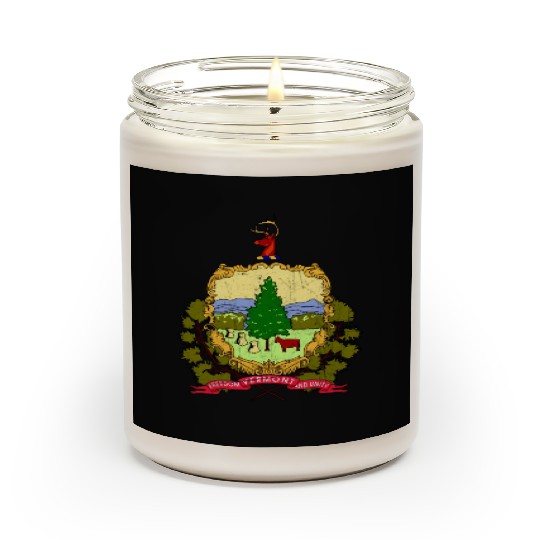 Vermont Flag State Vintage Scented Candles
