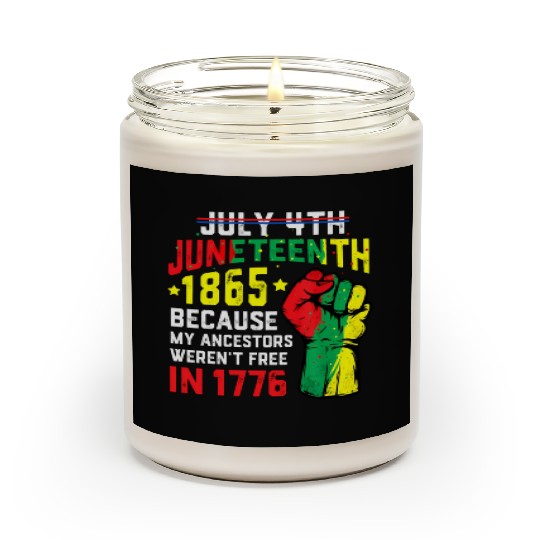 July 4Th Juneteenth 1865 African Melanin Black Pro Scented Candles