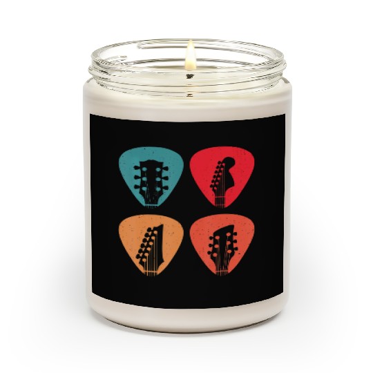 Guitar Head Guitar Player Scented Candles