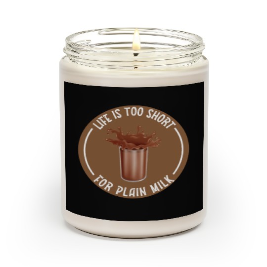 I Love Chocolate Milk Lover Funny Chocolate Milk Scented Candles