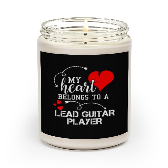 I Love My Lead Guitar Player Husband Wife Scented Candles