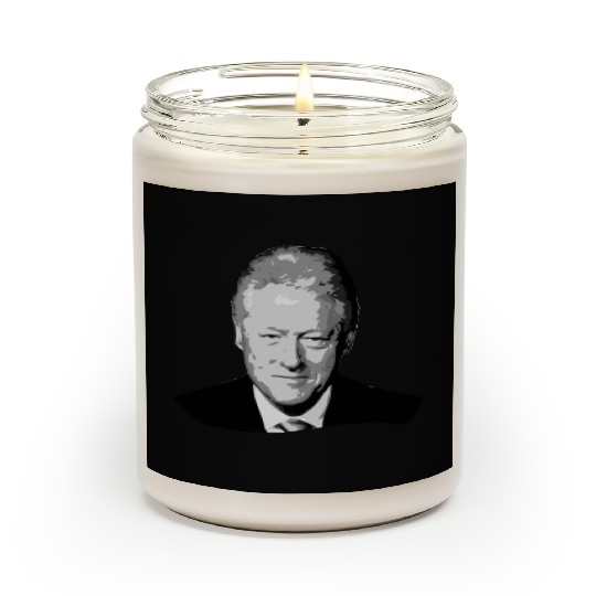 Bill Clinton Grayscale Pop Art Scented Candles