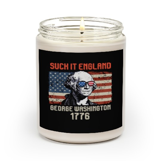 Suck it England George Washington 1776 USA Scented Candles