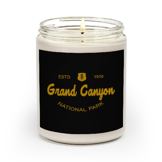 Grand Canyon National Park Script Style Scented Candles