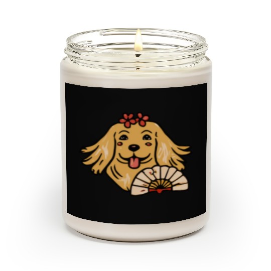 Golden Retriever Geisha Dog Lover Terrier Scented Candles