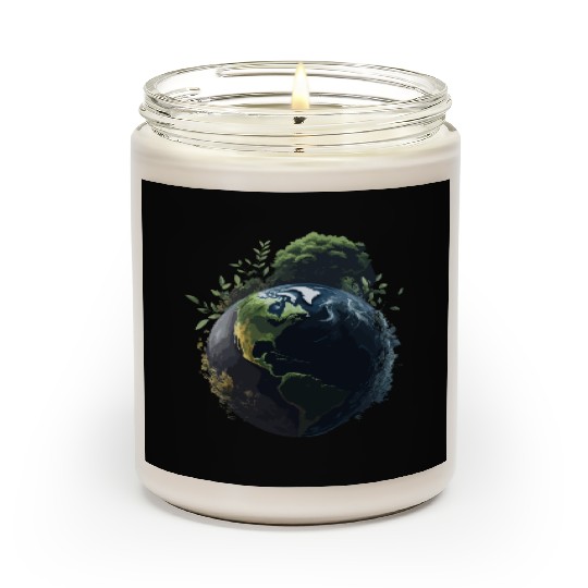 Save Earth Day World Environment Day Inspirational Scented Candles