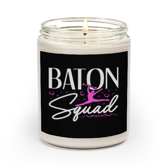 Baton Squad Baton Twirler Majorette Dance Scented Candles
