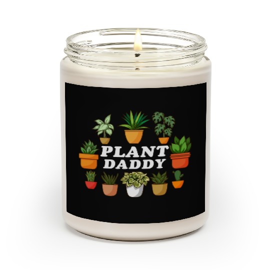 Plant Daddy Gardening Florist Plant Lover Men Scented Candles