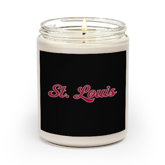 St Louis 1970S Wordmark Script Scented Candles