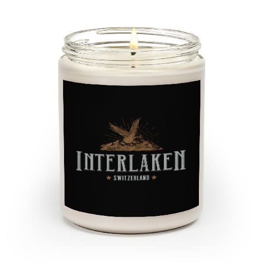 Interlaken Moains Switzerland Hiking Outdoors Scented Candles