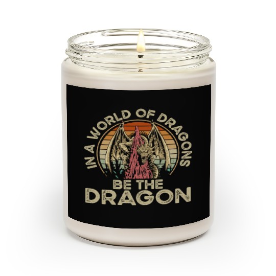 World of dragons be the dragon Scented Candles