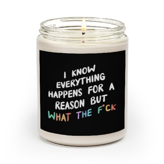 I Know Everything Happens For A Reason But Wtf Scented Candles