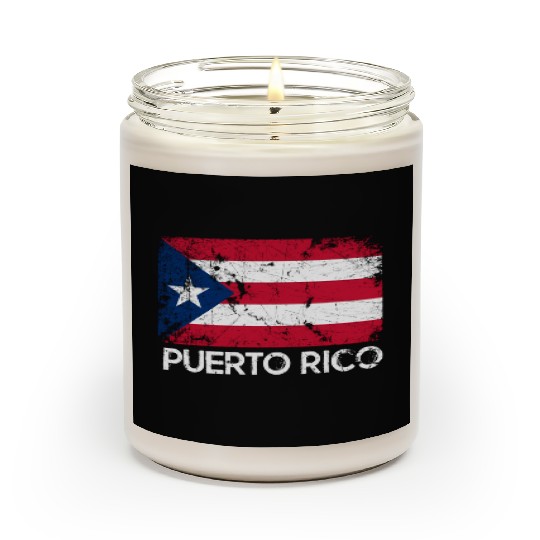 Puerto Rican Flag Made In Puerto Rico Scented Candles