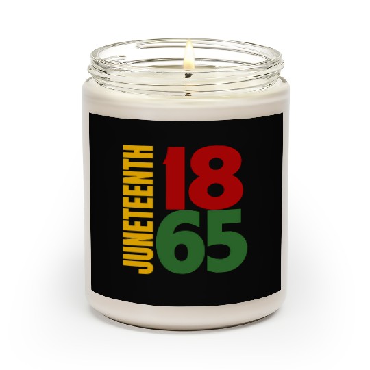 Black Proud African American For Juneteenth Scented Candles