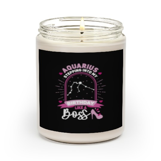 Aquarius Stepping Into Astrology Birth Sign Scented Candles