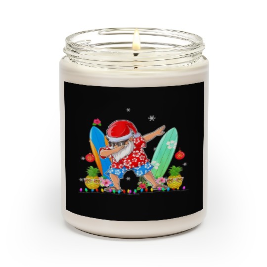 Dabbing Santa Christmas In July Hawaiian Xmas Scented Candles