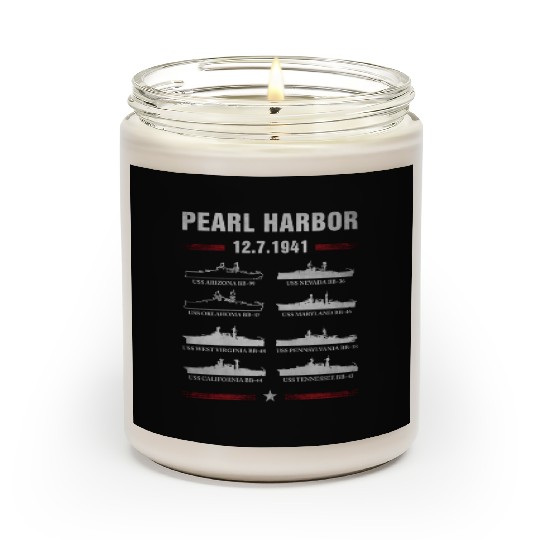 Pearl Harbor Battleship Memorial Day December 7Th Scented Candles