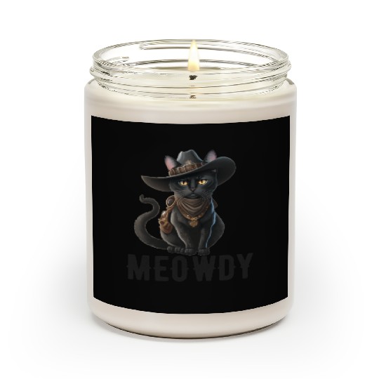 Meowdy Cat Cory Music Kitten Cowboy Scented Candles