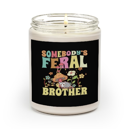 Somebody's Feral Brother Wild Bro Opossum Groovy Scented Candles