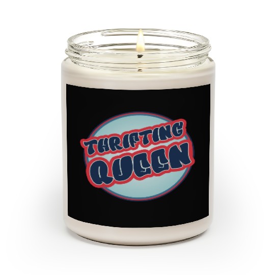 Thrifting Queen red blue Scented Candles