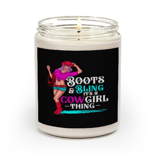 Cow Boots And Bling It'S Cow Things Western Cory Scented Candles