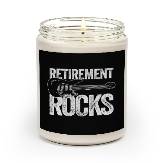 Guitar Guitarist Retirement Scented Candles