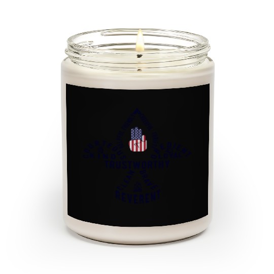 Scouting Law Us American Flag Scouting Law Scented Candles