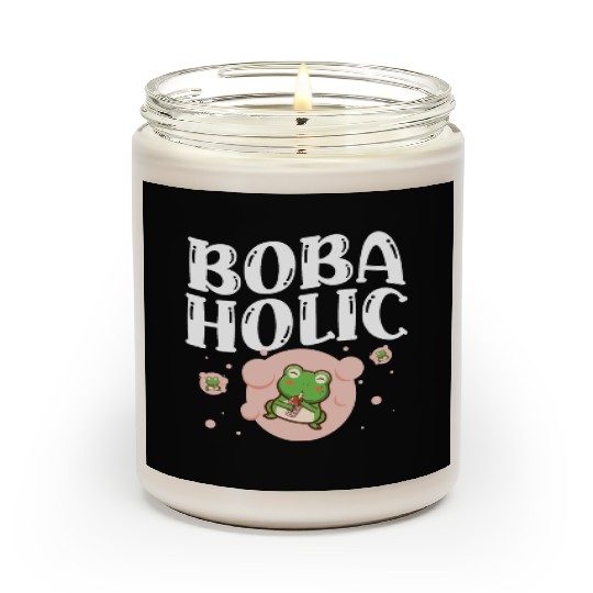 Bobaholic Bubble Tea Lover Boba Tea Drinker Korean Scented Candles