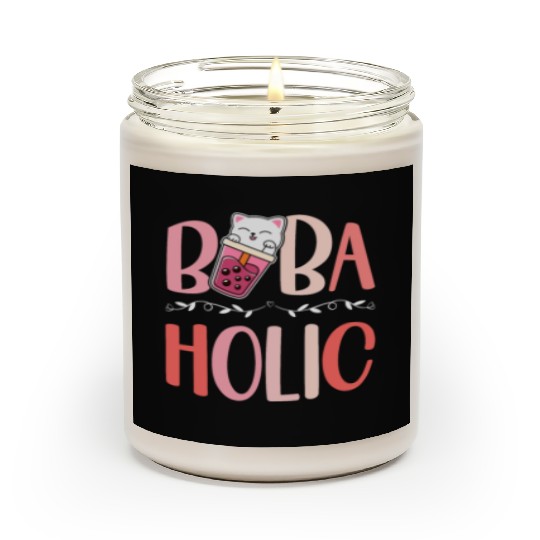 Bobaholic Bubble Tea Lover Boba Tea Drinker Korean Scented Candles