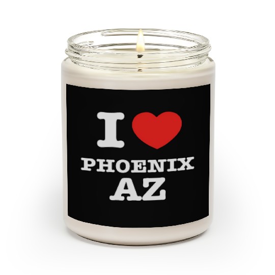 I Heart Phoenix Arizonna Love Scented Candles